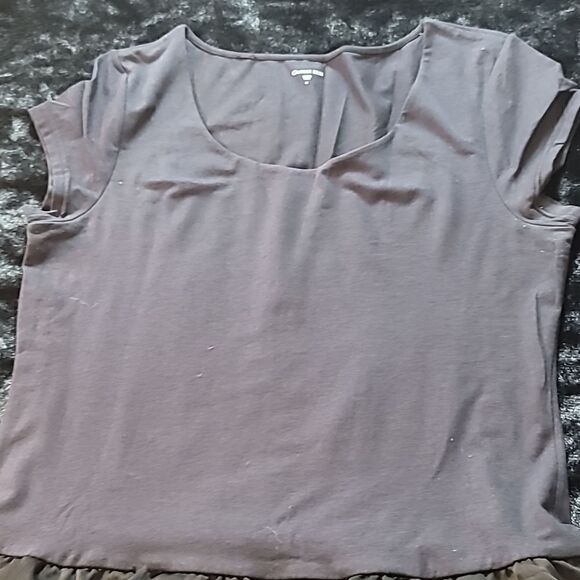 Garnet Hill Cotton Lace Black Frill Tiered Dress - Picture 8 of 13